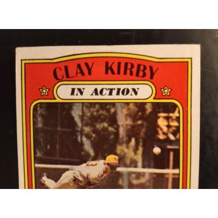 Topps 1972 #174 Clay Kirby San Diego Padres Pitcher 6.0 Excellent/Mint Condition