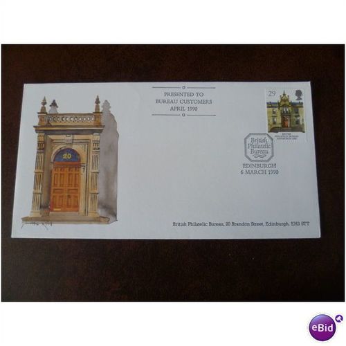 1990 GB Europa stamp Edinburgh Philtelic Bureau FDC customers City of Culture