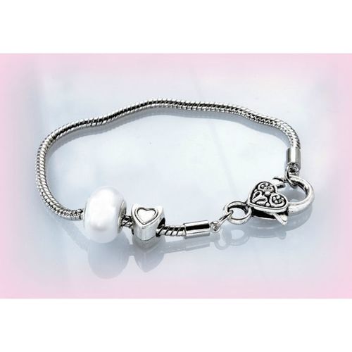 Summer Gift Charm Euro Beads Silver Tone Bracelet Bangle Jewellery 2203