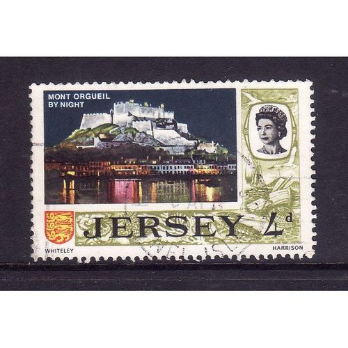 JERSY 1969 SG 19 4d MONT ORGUEIL CASTLE BY NIGHT FINE USED
