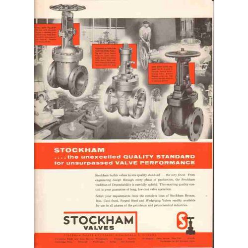 stockham valves fittings company 1959 steel petroleum oil vintage ad
