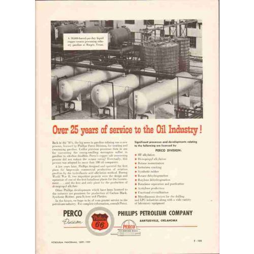 phillips petroleum company 1959 perco refinery gas oil vintage ad