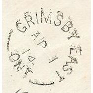 Grimsby East, Ontario (cl: 1926) split ring cancel, 1914 Lincoln County