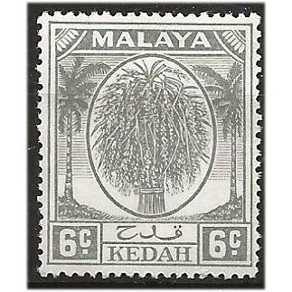 Kedah 1950 SG80 6c Grey Mounted Mint ... ..