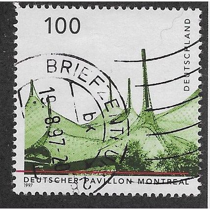 GER 1997 100pf 'GERMAN ARCHITECTURE' (EX M/S)FINE USED (EBID69-389)