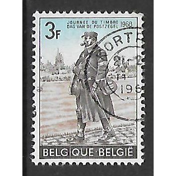 BELGIUM 1968 STAMP DAY 3F ARMY POSTMAN ( 1916 ) SG2068 FINE USED