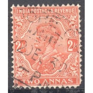 India 1932 - KGV 2a vermillion - used 2
