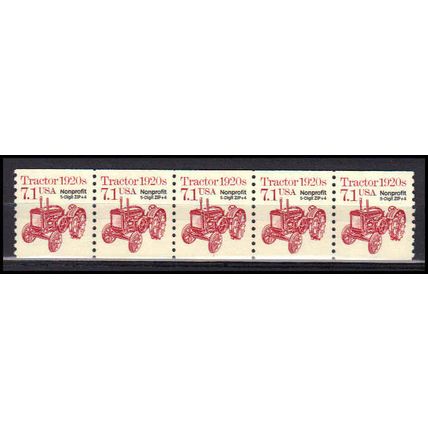 2127b 7.1c Tractor Very Fine MNH Dry Gum PNC 1/5 X0888