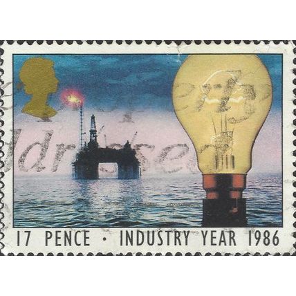 GB, Industry Year, Energy, blue 1986, 17p, #3