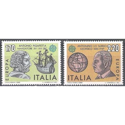 Italia 1980 Michel 1686 - 1687 Neuf ** Cote (2006) 2.00 Euro Europa CEPT