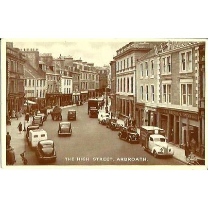 Angus ARBROATH High Street Postcard (Valentine B4655)