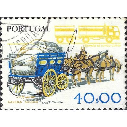 PORTUGAL, Old and modern, transport, blue 1979, 40Esc, #3