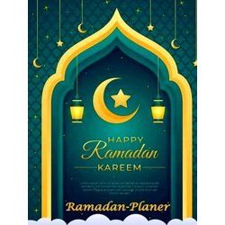 Ramadan Planer fur 30 Tage Ramadan mit Gebet, Fasten, Quran Tracker, etc
