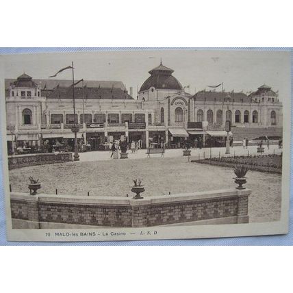 1930 postcard Malo les Bains,The Casino ref1