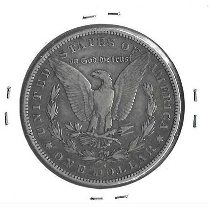 1885-S US Morgan Silver Dollar f/VF