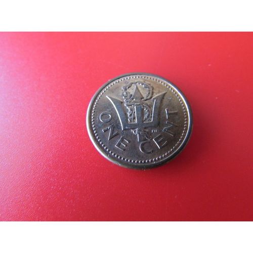 1991 BARBADOS ONE CENT FREE POST. AAW