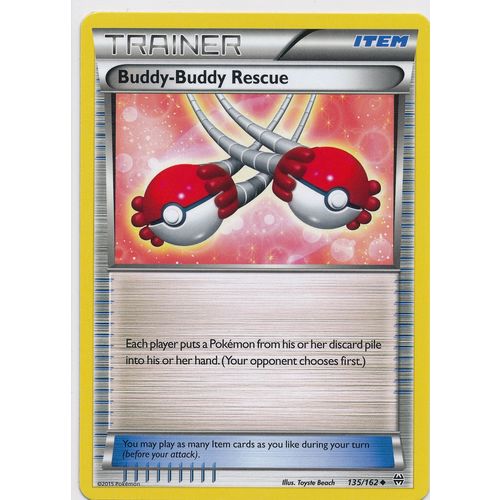 Pokemon XY BREAKThrough #135/162 Buddy-Buddy Rescue