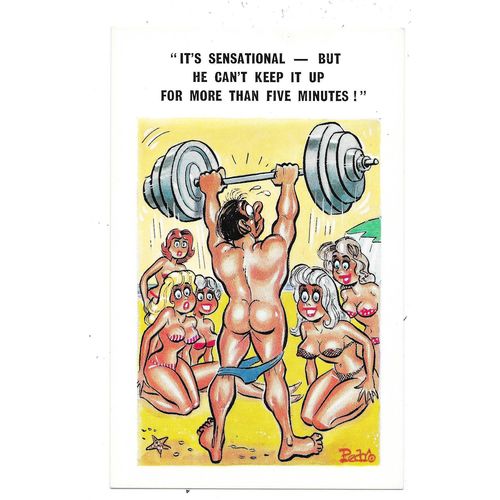 SAUCY SEASIDE COMIC POSTCARD by PEDRO PUBLISHED SUNNY PEDRO No.167 (1561)