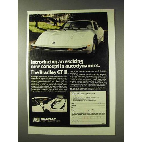 1977 Bradley GT II Car Kit Ad - Exciting Autodynamics