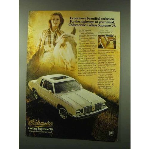 1978 Oldsmobile Cutlass Supreme Ad