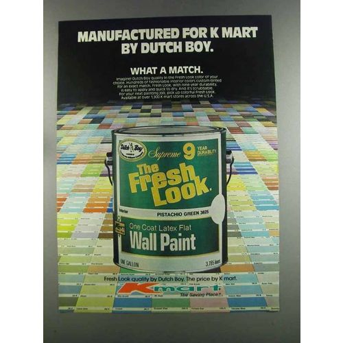 1982 Kmart Dutch Boy The Fresh Look Paint Ad