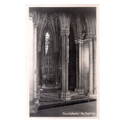 TRURO CATHEDRAL, The Baptistry. CORNWALL. unused vintage postcard by F Gratton =