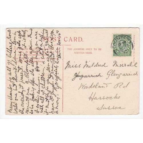 Francisian Convent Taunton Postcard 1913 Somerset