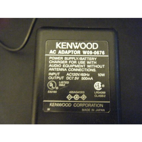 Kenwood W09-0676 AC Power Adapter