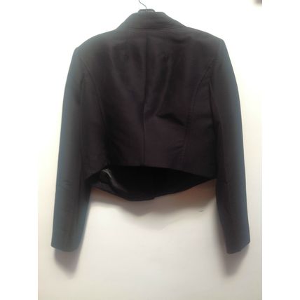 BCBG MAXAZRIA BLACK BOXY SMART JACKET LARGE RET £216 BNWT