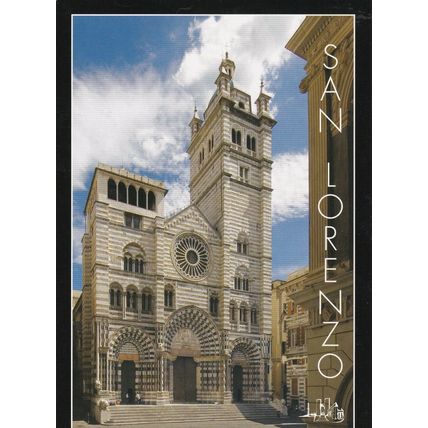 Genoa San Lorenzo Cathedral Italy Postcard unused VGC