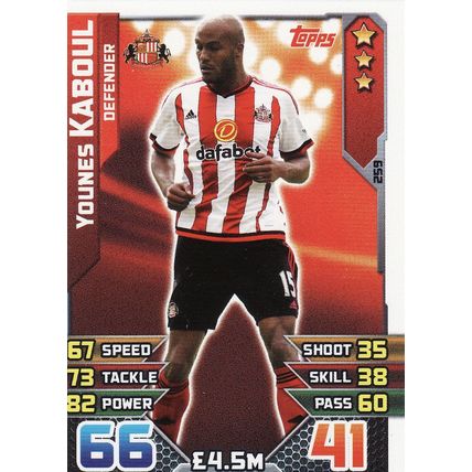 Match Attax 2015/2016 259 Younes Kaboul Sunderland