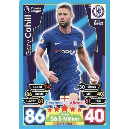 Match Attax 2017/2018 78 Gary Cahill Chelsea
