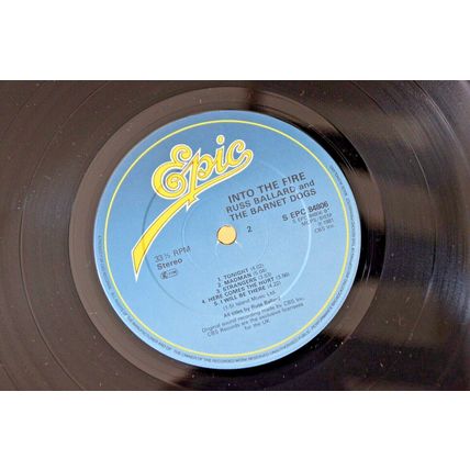 RUSS BALLARD & BARNET DOGS Into The Fire LP hard glam rock 1981 vinyl record