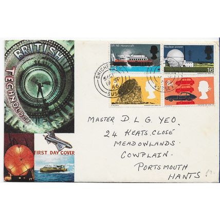 GB 1966 British Technology picture FDC Chichester pm