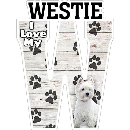 I Love My Westie Fridge Magnet