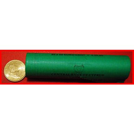 GREECE (2008-2021):CYPRUS★50 CENT 2013 NORDIC GOLD ROLL★LOW START★NO RESERVE!