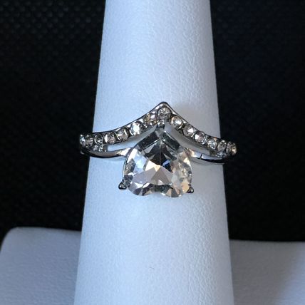 Ring Duo Appearing Heart Shape #298 USA Seller