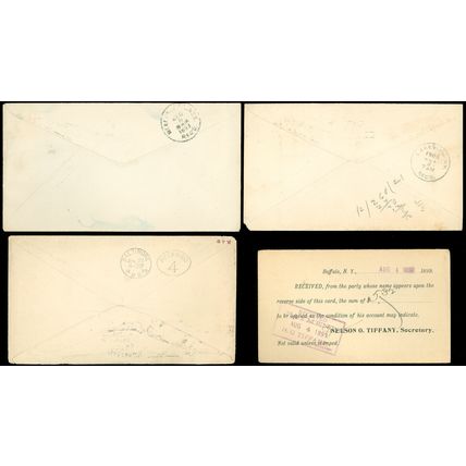 1899-1900 LOT/4 Buffalo, NY PAN AMERICAN EXPOSITION, BOMAR 13, 14, & 15 Cancels!