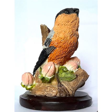 CERAMIC FIGURINE - THE BULLFINCH by COUNTRY BIRD COLLECTIONS 10 x 8 cm - 200 g