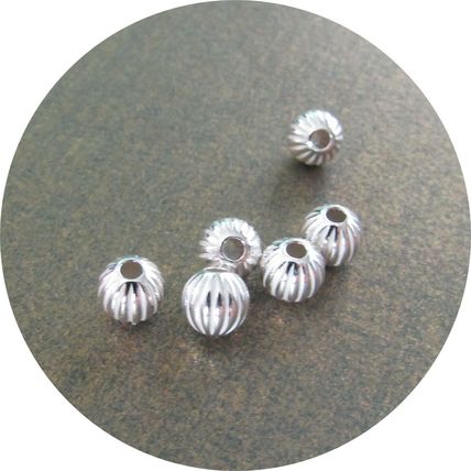 5mm 925 Silver Corrugated Beads Perfect Spacer Bead Quality 3 pack sizes C28