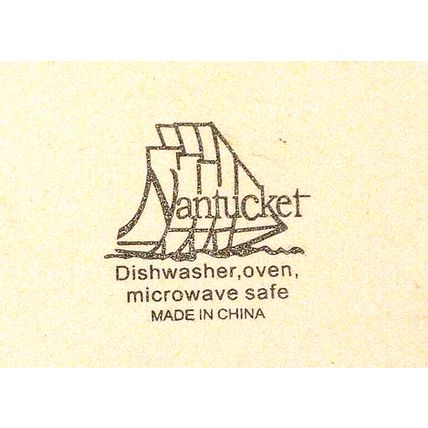 Nantucket Ceramic Pilgrim Loaf Pan 5x3x2 Thanksgiving Harvest Pumpkins Fall Time