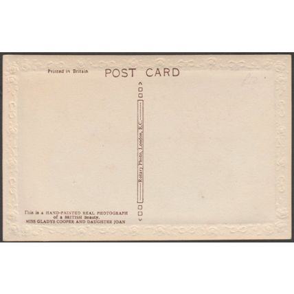 Actress Miss Gladys Cooper & Daughter Joan, c.1916 - Rotary RP Postcard