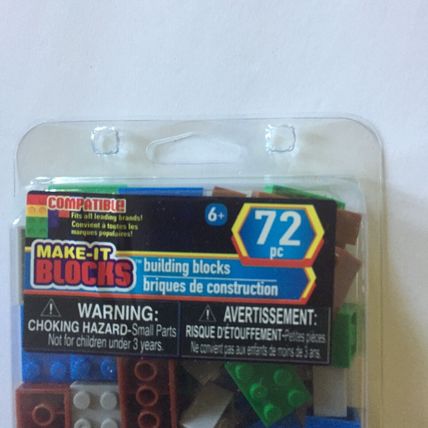 NEW Make It Blocks Assorted Colors Building Blocks - 72 pieces