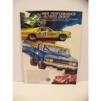 1969 PERFORMANCE BUYERS DIGEST FORD COBRA TORINO MUSTANG MACH 1 XL GT BROCHURE
