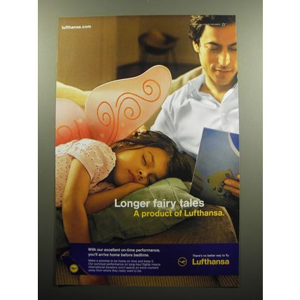2009 Lufthansa Airline Advertisement - Longer fairy tales a product of Lufthansa