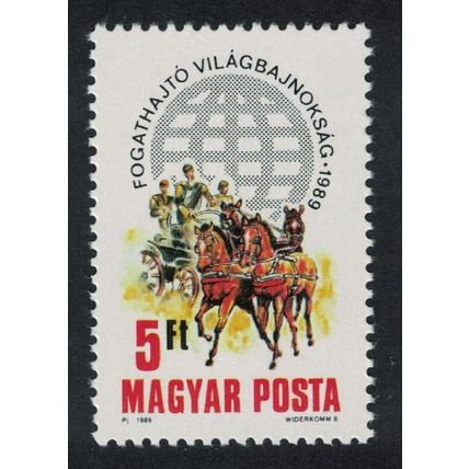 Hungary Horses World Two-in-Hand Carriage Driving Championship 1989 MNH SG#3925