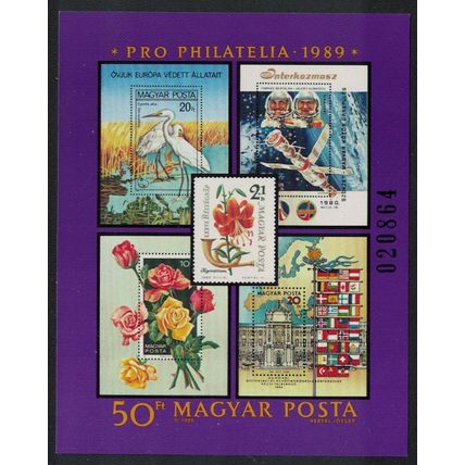 Hungary Pro Philatelia MS 1989 MNH SG#MS3930