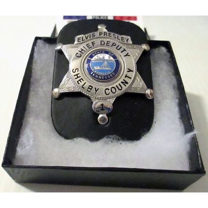 Elvis Presley "Chief" Deputy Sheriff Shelby County #1 Novelty Replica Badge
