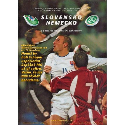 SLOVAKIA v GERMANY INTERNATIONAL BRATISLAVA 2005