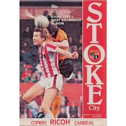 STOKE CITY v WEST BROMWICH ALBION LEAGUE DIV 1 1982